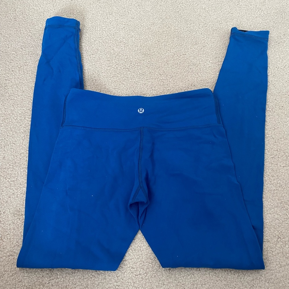 Reversible Black and Blue Lululemon Leggings Size S